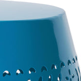 Christopher Knight Home Ruby Outdoor 12" Iron Side Table, Blue - Photo 7