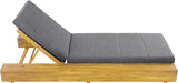 Christopher Knight Home Tory Acacia Wood Chaise Lounge Chair Outdoor Set of 4, Poolside Sun Lounger Recliner - Photo 9
