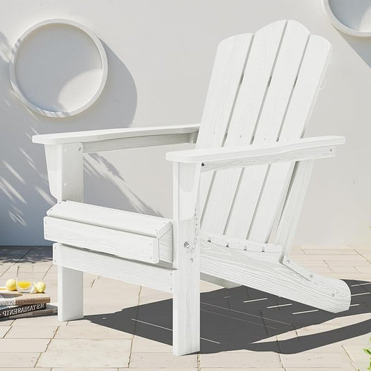 KINGYES Folding HDPE Adirondack Chairs