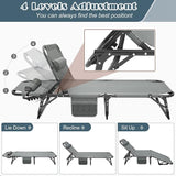 DoCred Heavy Duty Chaise Lounge Chair, Adjustable 5-Position Folding Chaise Lounge Chairs for Outside - Photo 5