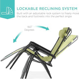 Best Choice Products Folding Zero Gravity Outdoor Recliner Patio Lounge Chair w/Adjustable Canopy Shade, Headrest - Photo 3