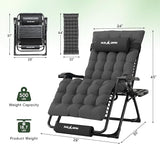 Amopatio Zero Gravity Chair with Removable Cushion & Tray - Photo 3