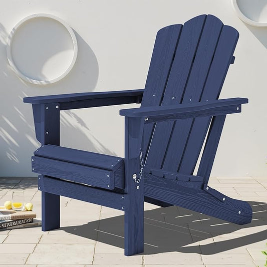 KINGYES Folding HDPE Adirondack Chairs