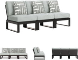Signature Design by Ashley Beachloft Straight Coastal 3-Piece Outdoor Sectional with Removable Cushion - Photo 6