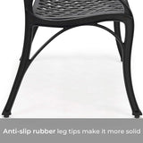 Laurel Canyon 41" Outdoor Patio Bench, Cast Aluminum Construction Furniture Chair - Photo 5