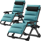Slsy Zero Gravity Chair, Reclining Lounge Chair with Removable Cushion & Tray for Indoor and Outdoor - Photo 1