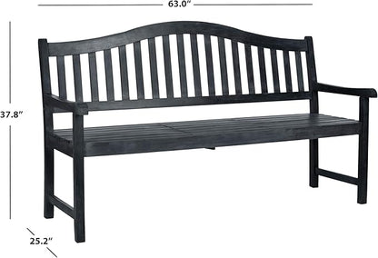 SAFAVIEH Outdoor Collection Mischa Natural Brown Bench