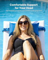 VEVOR Pool Lounge Chairs, Set of 2 Chaise Lounger with Headrest - Photo 6