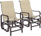 Outsunny Outdoor Glider Chair Set of 2 - Photo 1