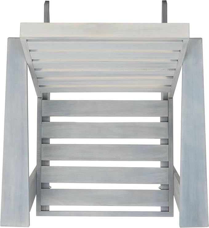 SAFAVIEH Outdoor Collection Lanty Ash Grey Acacia Solid Wood Adirondack Chair