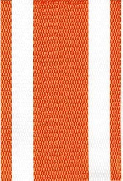 Lawn Chair USA Replacement Webbing Kit - UV-Resistant Straps for Lawn Chairs, Made with Durable Polypropylene (3" x 150', Orange and White Stripe)
