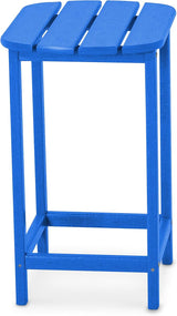 POLYWOOD SBT26PB South Beach 26" Counter Side Table, Pacific Blue