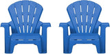 Little Tikes Kids Garden Chair 2 Pack in Blue, Outdoor Toddler Activity Adirondack Chairs for Picnic, Garden, Patio - Photo 1