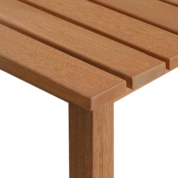 Furinno TIOMAN Patio Table, Outdoor Side Table, Patio End Table, Coffee Table in Teak Oil, for Patio, Garden, Porch - Photo 7