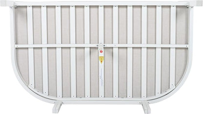 Merax 52.6" Modern Curved-Back Outdoor Aluminum Loveseat, 2-Seater Patio Sofa with Weather-Resistant Cushions for Porch, Lawn, Backyard, Balcony， Easy Assemble, White