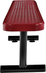 Global Industrial 6'L Heavy Duty Expanded Metal Mesh Flat Bench with Steel Frame, Portable Outdoor Bench - Photo 6