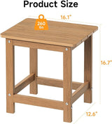 ONBRILL Outdoor Side Table Set of 2, Adirondack Small End Table, Indoor & Outdoor Use - Photo 3
