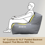 Patio Corner Chair, Outdoor Armrest Bean Bag Chair, Daybed Sofa Comfy Couch, Modular Patio Sectional Sofa - Photo 7