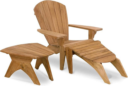 Solid Teak Key Wester Adirondack Chair