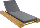 Christopher Knight Home Tory Acacia Wood Chaise Lounge Chair Outdoor Set of 4, Poolside Sun Lounger Recliner - Photo 6