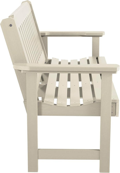 Highwood AD-BENW2-WAE Lehigh Garden Bench, 4 Feet, Whitewash