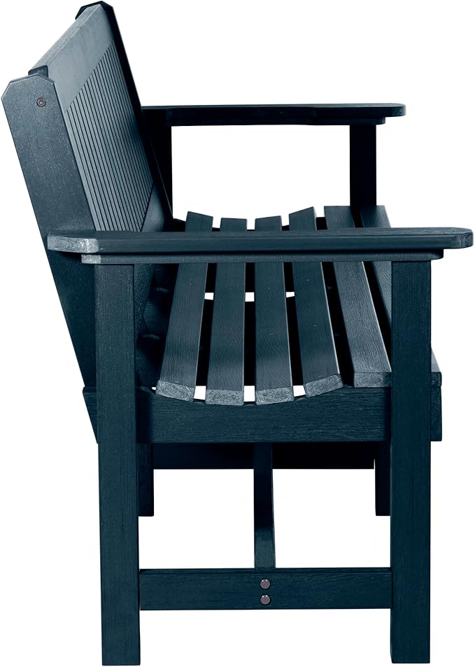 Sequoia Professional Commercial Grade Exeter Garden Bench, 6ft, Federal Blue - Photo 6