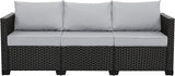 Rattaner Outdoor Furniture Outdoor Couch Patio Furniture 3-seat Sofa Deep Seat High Backrest with Waterproof Cover and - Photo 7