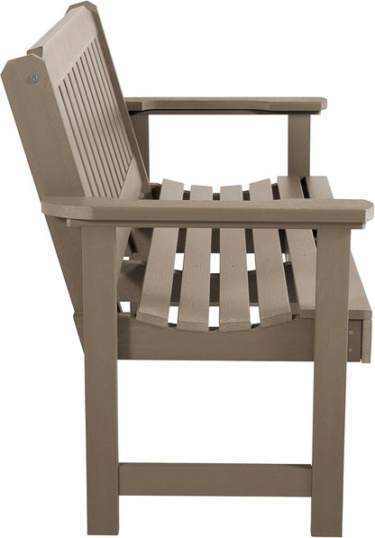 highwood Lehigh Garden Bench, 4 Feet, Woodland Brown