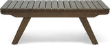 Christopher Knight Home Kailee Outdoor Wooden Coffee Table, Gray Finish - Photo 1
