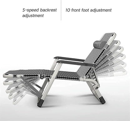 Lounge Chair Oversized Zero Gravity Recliner Chair Adjustable Camping Lawn Chair Padded Seat Folding Reclining for Outdoor Yard Beach Garden Pool Lawn Deck,Style