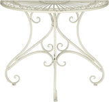 Safavieh Outdoor Collection Annalise Antique White Accent Table - Photo 1
