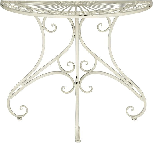 Safavieh Outdoor Collection Annalise Antique White Accent Table