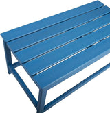WO WESTIN OUTDOOR HDPE Laguna Outdoor Poly Adirondack Coffee Table, Pacific Blue - Photo 5