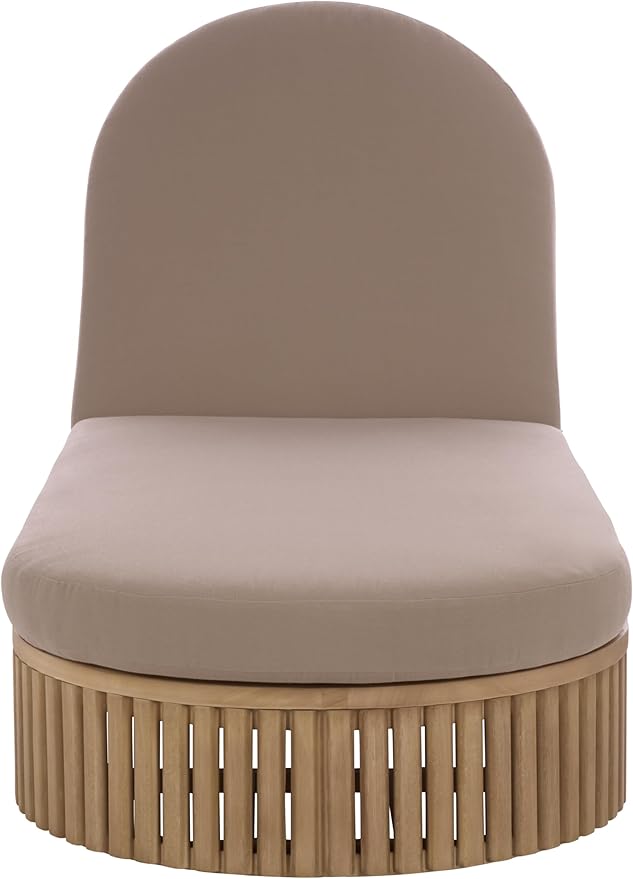SAFAVIEH Couture Outdoor Patio Furniture Collection - Arielle Solid Wood Sun Lounger, Adjustable Reclining Chaise Lounge Chair, Fully Assembled (CPT5002)