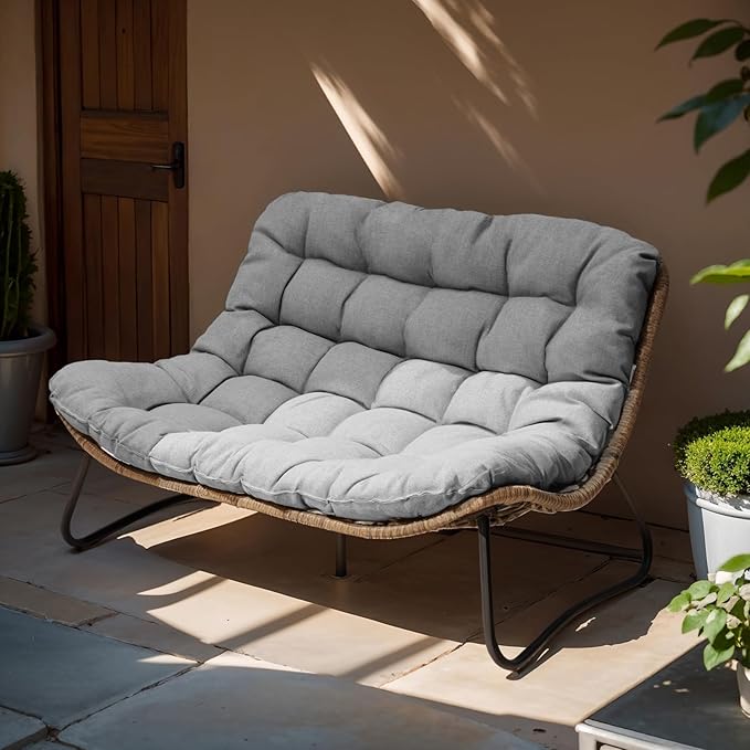 Crestlive Products Outdoor Loveseat, 2 Seater Outdoor Couch with Soft Cushion - Photo 1