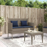 Garden Bench Grey, Navy Blue Outdoor Benches Outdoor Furniture for Courtyard - Photo 3