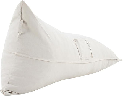 Christopher Knight Home Arlene Twist Outdoor Bean Bag Chair, Fabric Bean Bag Lounger for Adults and Kids, Outdoor Comfy Reading Chair, Patio Lounge Sofa for Poolside Garden, Beige