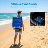 SUNNYFEEL Beach Lounge Chair, Backpack Reclining Beach Chairs Lay Flat, Sun Face Down Tanning Chair - Photo 6