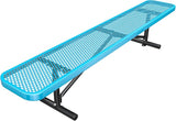 8FT/96INCH Heavy Duty Metal Garden Park Bench for Outside, Weatherproof Commercial Industrial Outdoor Garden Benches - Photo 1