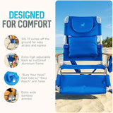 Ostrich the Deluxe 3N1 Lightweight Lawn Beach Reclining Lounge Chair with Footrest, Outdoor Furniture for Patio, Balcony - Photo 5