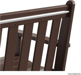 POLYWOOD GNB48MA Vineyard 48" Bench, Mahogany - Photo 7