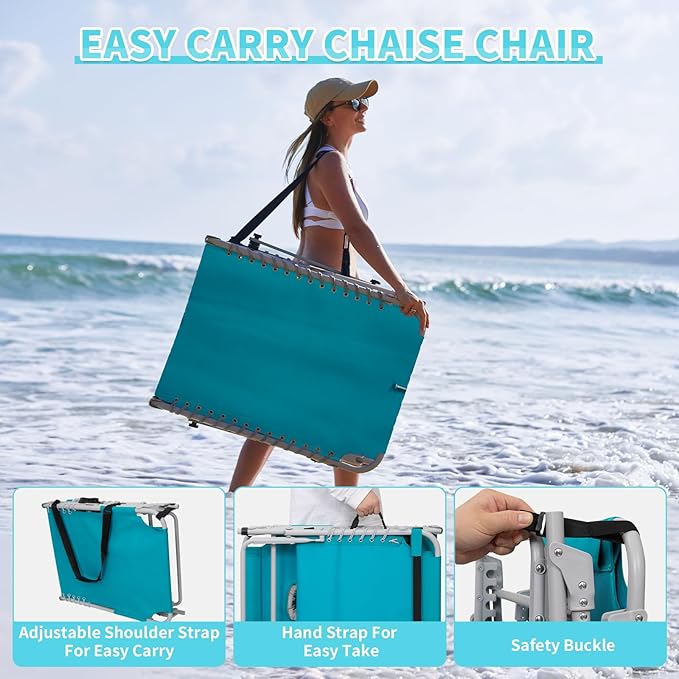 #WEJOY 3 in 1 Tanning Chair with Face Hole & Canopy - Photo 8