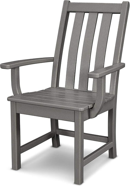 POLYWOOD Vineyard Dining Arm Chair (Slate Grey)