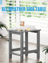 MXIMU Outdoor Side Table for Patio: 16" HIPS Weatherproof Adirondack Table - Small End Tables for Outside Porch Deck - Photo 6
