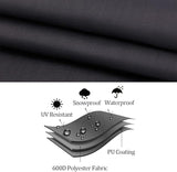 2/3 Seat Patio Swing Cover Chair Bench Replacement Covers Waterproof Heavy Duty Swing Seat Cover - Photo 4