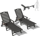 Domi Outdoor Chaise Lounge Chairs Set of 2 - Photo 9