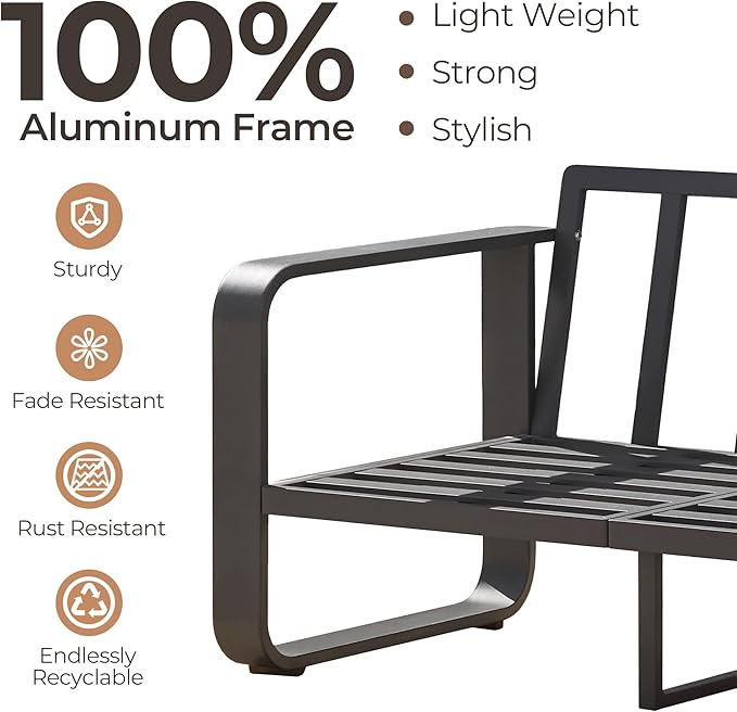 CHITA Outdoor Furniture Set 4 Piece - Photo 4