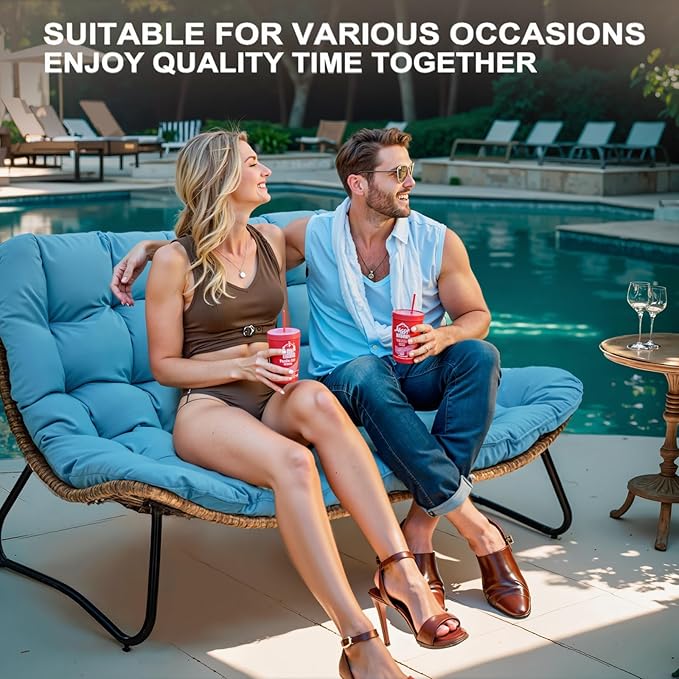 Crestlive Products Outdoor Loveseat 2PCS, Patio Conversation Set - Photo 6