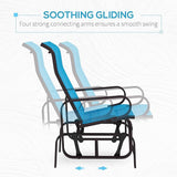 Outsunny Outdoor Glider Chair, Gliders for Outside Patio with Smooth Gliding Mechanism and Lightweight Construction for - Photo 4