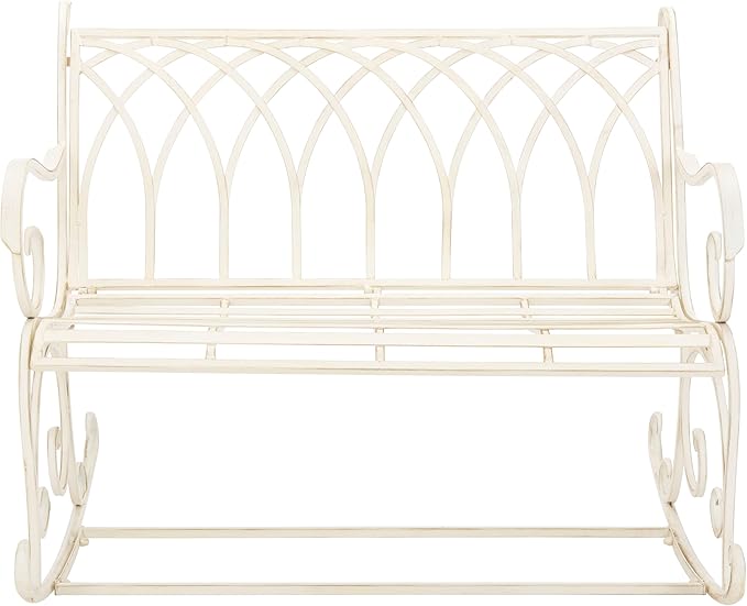 Safavieh PAT5021A Outdoor Collection Ressi Pearl White Rock Bench